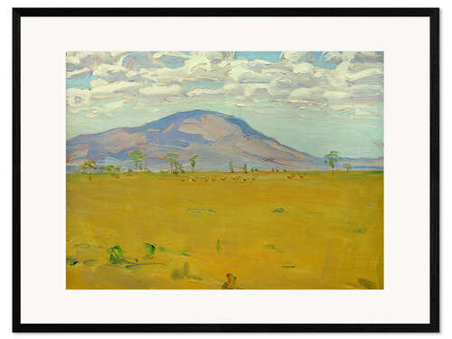 Impression artistique encadrée Mount Kenya - Wakamba Plain