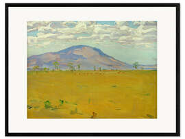 Impression artistique encadrée Mount Kenya - Wakamba Plain