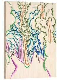 Wood print Park paths - Walter Ophey