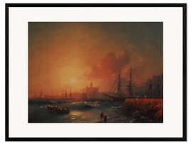 Gerahmter Kunstdruck Malaga, 1854