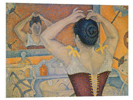 Hartschaumbild Sich frisierende Frau - Paul Signac