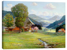 Leinwandbild Frühling im Schwarzwald - Arnold Lyongrün