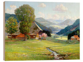 Cuadro de madera Spring in the Black Forest - Arnold Lyongrün