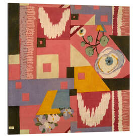 Magnettafel Blumentöpfe auf geometrischem Hintergrund, 1930