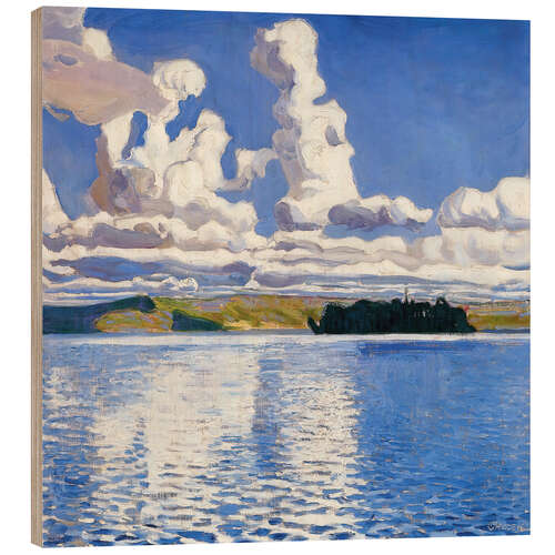 Wood print Cloud Towers, 1904