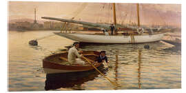 Acrylic print Marine, Port of Barcelona - Joan Llaverias, 1898