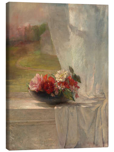Obraz na płótnie Flowers on a Window Ledge, 1861