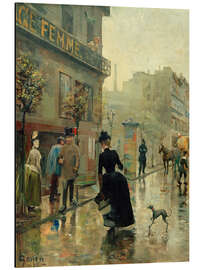 Quadro em alumínio Boulevard in Paris, 1885 - Akseli Gallen-Kallela
