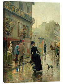 Canvas print Boulevard in Paris, 1885 - Akseli Gallen-Kallela
