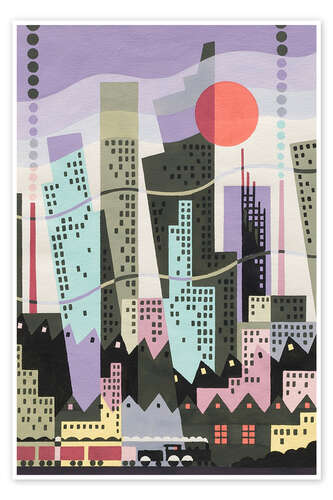 Póster Metropolis - Geoffrey Charles Archbold