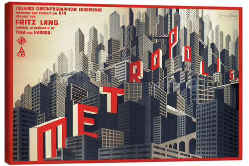 Leinwandbild Filmplakat Metropolis - Boris Bilinsky, 1926