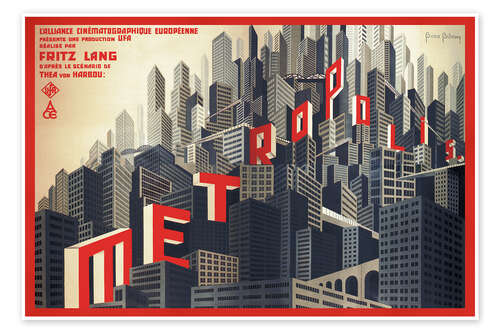 Plakat Movie poster Metropolis - Boris Bilinsky, 1926