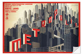 Autocolante decorativo Movie poster Metropolis - Boris Bilinsky, 1926