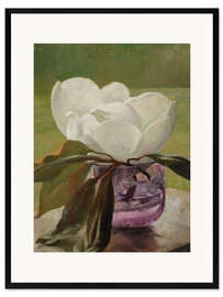 Gerahmter Kunstdruck Magnolienblüte, 1863