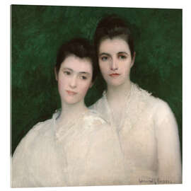 Acrylglasbild Emeline und Josephine Tarbell, 1905 - Edmund Charles Tarbell