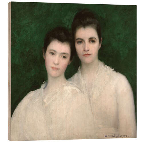Cuadro de madera Emeline and Josephine Tarbell, 1905