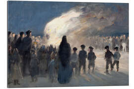 Gallery print Midsummer bonfire on the beach in Skagen