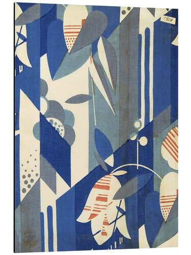 Cuadro de aluminio Stylized flowers on a geometric background, 1929