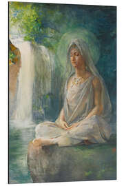 Aluminium print Meditation of Kuwannon - John La Farge