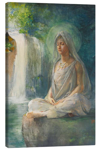 Stampa su tela Meditation of Kuwannon