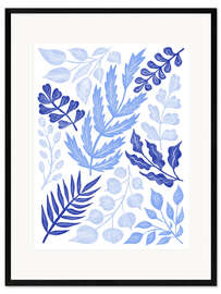 Gerahmter Kunstdruck Blaue Zweige