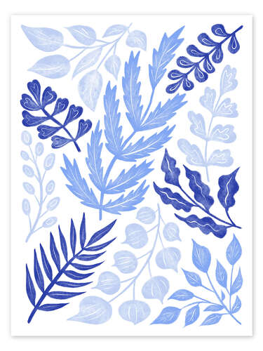 Póster Blue branches