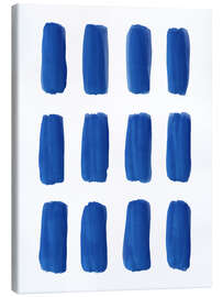 Lienzo Blue Abstract Strokes - Martina illustration