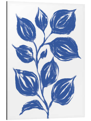 Aluminium print Big Blue Leaves