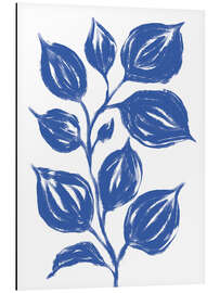 Aluminium print Big Blue Leaves