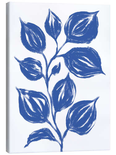 Tableau sur toile Big Blue Leaves