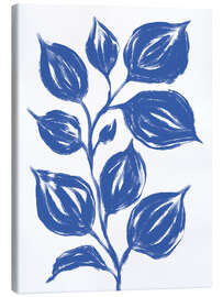 Canvastavla Big Blue Leaves