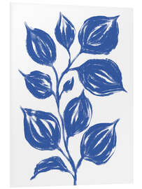 Tableau en PVC Big Blue Leaves