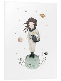 Hartschaumbild Wir sehen uns auf dem Saturn - Paola Zakimi