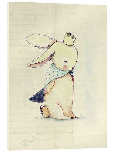 Obraz na szkle akrylowym Little Rabbit is a prince