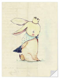 Vinilo para la pared Little Rabbit is a prince - Paola Zakimi