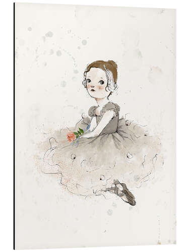 Cuadro de aluminio Ballerina with rose