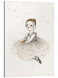 Cuadro de aluminio Ballerina with rose - Paola Zakimi