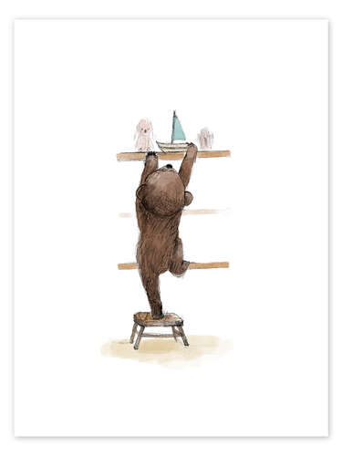 Poster Bear adventure, finding his boat