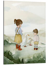 Cuadro de aluminio Inseparable siblings - Paola Zakimi
