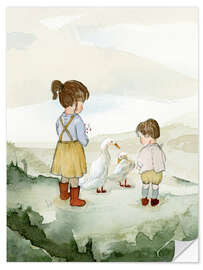 Wandsticker Unzertrennliche Geschwister - Paola Zakimi