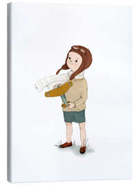 Leinwandbild Die Abenteuer eines kleinen Piloten - Paola Zakimi