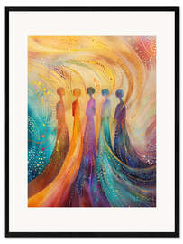 Framed art print Ethereal Guides
