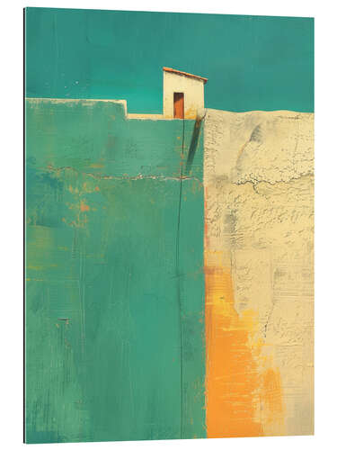 Tableau en plexi-alu Cliffside Retreat