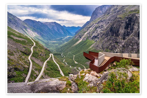 Poster Trollstigen, Norway