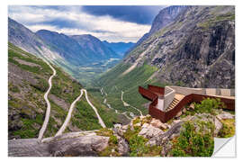Wandsticker Trollstigen, Norwegen
