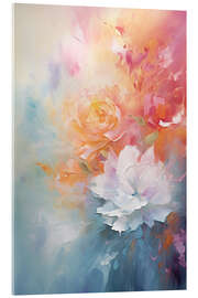 Tableau en verre acrylique Abstract Vibrant Modern Floral Blossoms - Gina Kelly