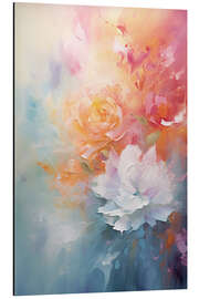 Alubild Abstrakte lebendige moderne Blumenblüten - Gina Kelly