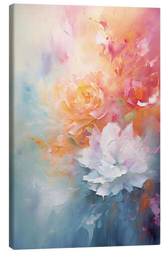Obraz na płótnie Abstract Vibrant Modern Floral Blossoms