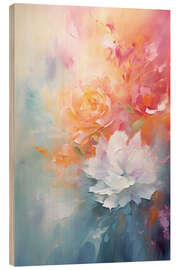 Cuadro de madera Abstract Vibrant Modern Floral Blossoms - Gina Kelly