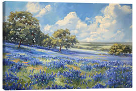 Obraz na płótnie Texas Fields with Bluebonnets - Gina Kelly